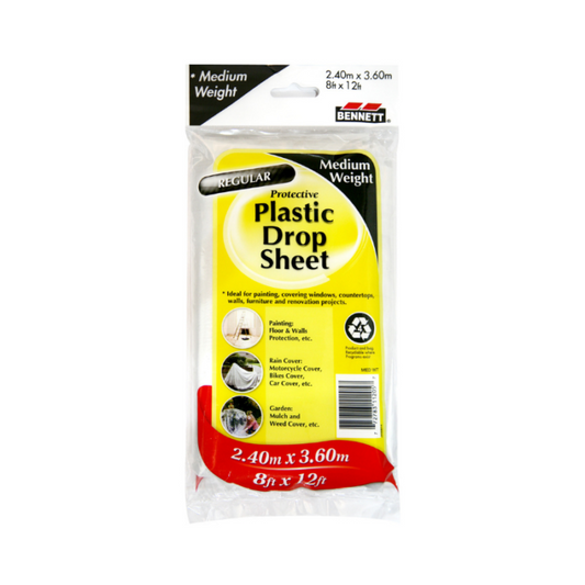 Bennett Plastic Drop Sheet 8'x12'