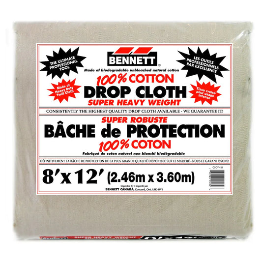 Super Heavy Weight Cotton Drop Sheets 8x12